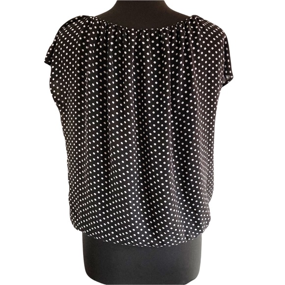 Vince Camuto black and white blouse. Small. - Picture 3 of 8